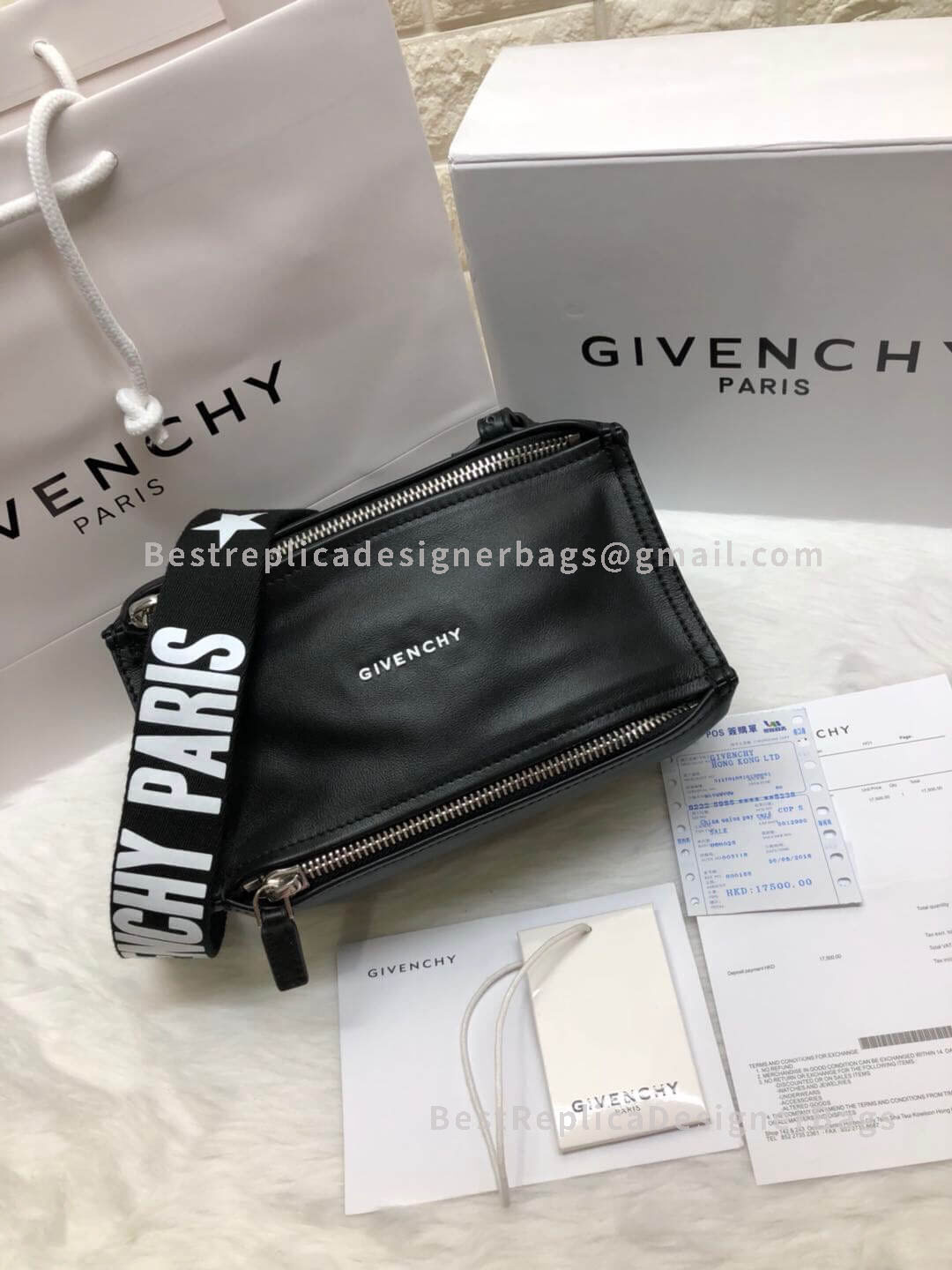 Givenchy Micro Pandora Bag In Black Calfskin With 4G Strap SHW 1-28610
